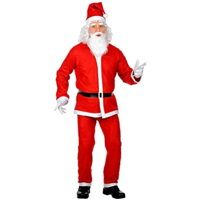 Afbeelding van Widmann Kerst &amp; Oud Nieuw Kostuum Kerstman Karel Rood Small Verkleedkleding
