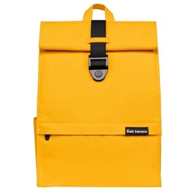 Afbeelding van Bold Banana Roll Top backpack yellow beetle