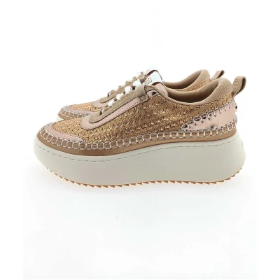 Afbeelding van Steve Madden Doubletake Sneakers laag, Dames, Maat: 36, Buff gold/white Kunststof