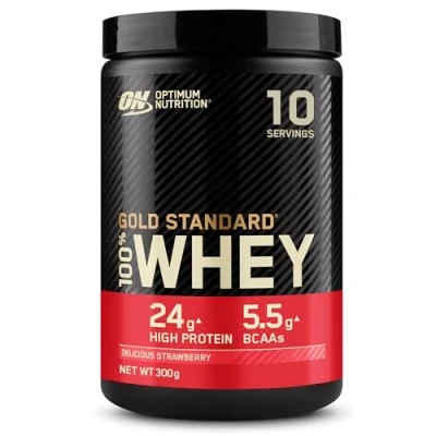 Afbeelding van Optimum Nutrition 100% Whey Gold Standard 300gr Aardbei