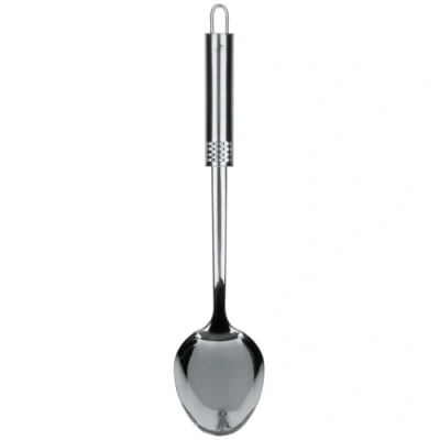 Afbeelding van Fackelmann 40469 / Nirosta serveerlepel ovaal handvat roestvrij staal 31 cm