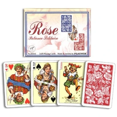 Afbeelding van Piatnik Kaartenspellen, Patience Rose Solitaire