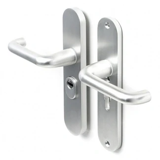 Afbeelding van Intersteel veiligheidsbeslag skg*** kruk/kruk profielcilinder 55 mm aluminium