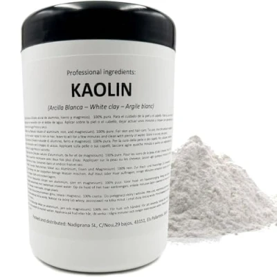 Afbeelding van Snadi Witte Kaolin klei 500 g huid en haarverzorging peeling verzachtend verjongt, kalmeert verzacht de