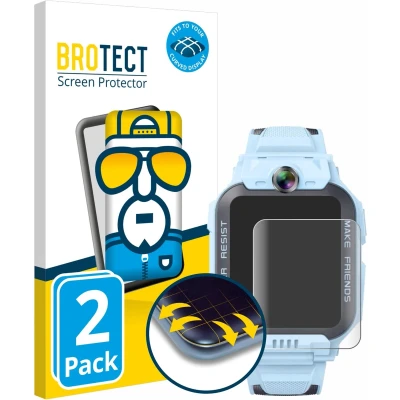 Afbeelding van BROTECT Screenprotector voor Imoo Watch Phone Z7 Folie Beschermfolie transparant volledig dekking (2 Stuks)