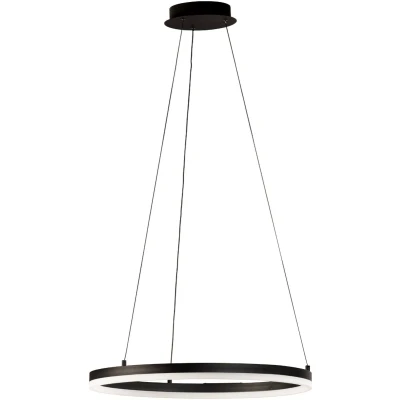 Afbeelding van Sirko LED hanglamp, zwart/wit, metaal, CCT, dimbaar