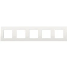 Afbeelding van Niko Vijfvoudige horizontale afdekplaat, kleur Intense white