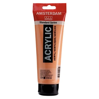 Afbeelding van Acrylverf #222 Napelsgeel Rood Amsterdam 250 ml