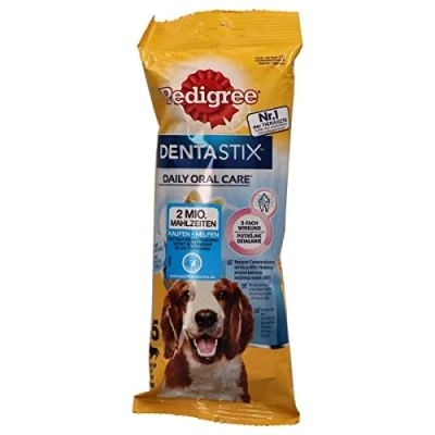 Afbeelding van 5 Stuks Voor Middelgrote Honden (10 25kg) Pedigree Dentastix