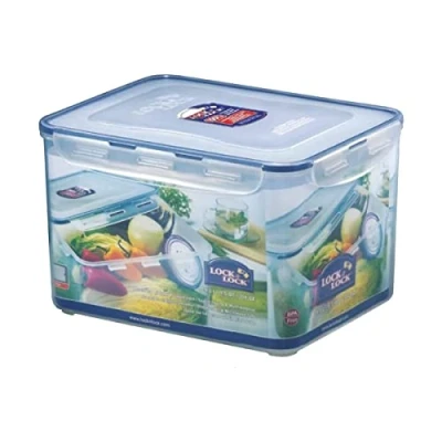 Afbeelding van Lock &amp; Basic Vershouddoos 9 Liter Transparant Blauw Vershouddozen