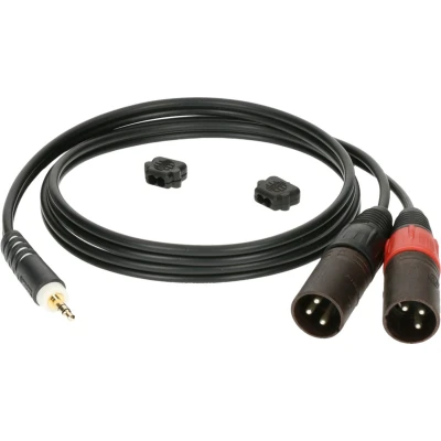 Afbeelding van Klotz Insertkabel,2x XLR m/3,5sym 1 m, AY9 0100, Minijack Invoerkabel