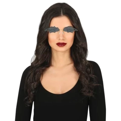 Afbeelding van Fiestas Guirca Bril vleermuizen Halloween accessoires outfit brillen Kostuum