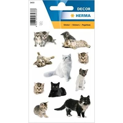 Afbeelding van HERMA 3433 Stickers Décor Kattenfoto&#039;s