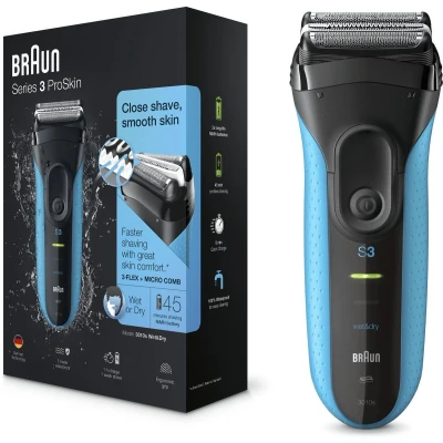 Afbeelding van Braun Series 3 3010S Wet &amp; Dry Shaver Scheerapparaat