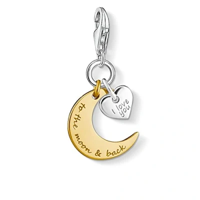 Afbeelding van Thomas Sabo Hemelse symbolen hanger collectie, 750 geelgoud, 925 sterling zilver, Geen edelsteen