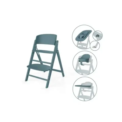 Afbeelding van Cybex Kinderstoel CLICK &amp; FOLD 4 in 1 Stone Blue/Mid Blue Met Newbornset, Babyset Eetblad