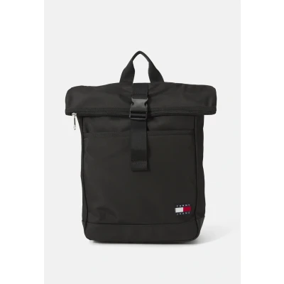 Afbeelding van Tommy Jeans Tjm Ess Daily Rolltop Backpack Am0am13401 Herenrugzak, Zwart, Eén maat