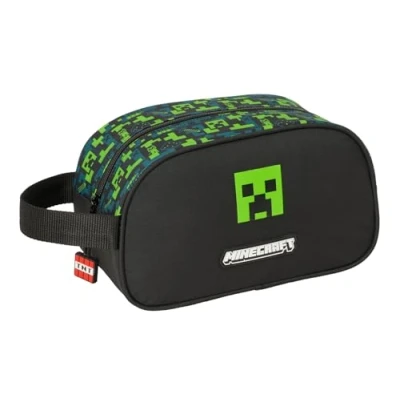Afbeelding van MINECRAFT TNT Medium schooltas met handvat, kinderetui, aanpasbaar aan trolley, eenvoudige reiniging, comfortabel en veelzijdig, kwaliteit sterkte, 26 x 12 15 cm, Meerkleurig, M,,