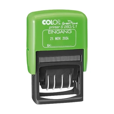 Afbeelding van Colop, Stempel, Datumstempel zelfinktende S260 Stempeloppervlakte afmetingen: 45 x 24 mm Stempelschrift kleur...