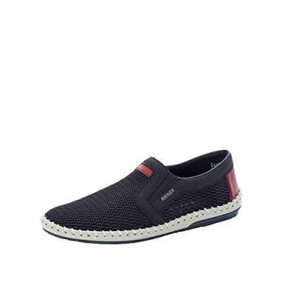 Afbeelding van Rieker B4554, mocassin voor heren, Blauw