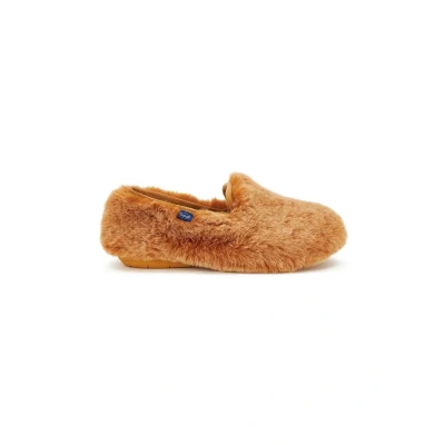 Afbeelding van SCHOLL MADDY SHOE Synthetic fur Womens Brown FALSO Slippers Maat 36