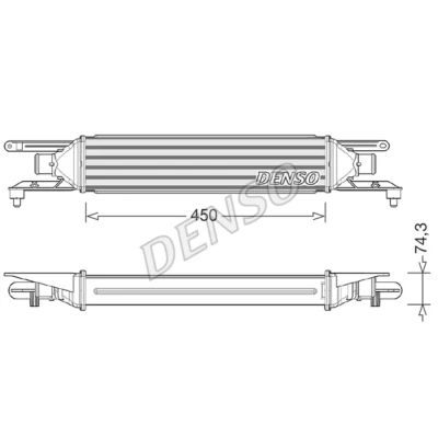 Afbeelding van DENSO DIT01007 Intercooler ALFA ROMEO: MiTo