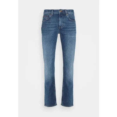 Afbeelding van Tommy Hilfiger Core Denton Jeans Boston Indigo maat W 34 L 32 met Modern fit Pasvorm Stretch Heren