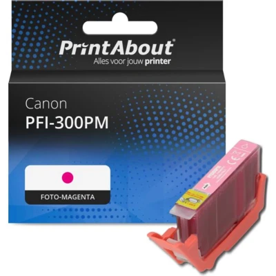 Afbeelding van Huismerk Canon PFI 300PM Inktcartridge Foto magenta