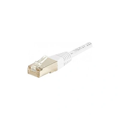 Afbeelding van Exertis Connect Patchkabel F/UTP, CAT.6, wit, 25,0 m met bijzonder smalle knikbeveiliging (F/UTP, CAT6, 25 m), Netwerkkabel