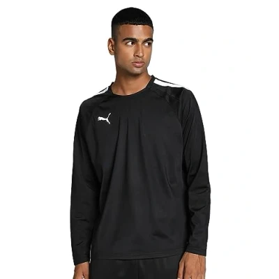 Afbeelding van Puma Teamliga Trainings Sweater, Heren, Maat: Small, Schwarzweiss