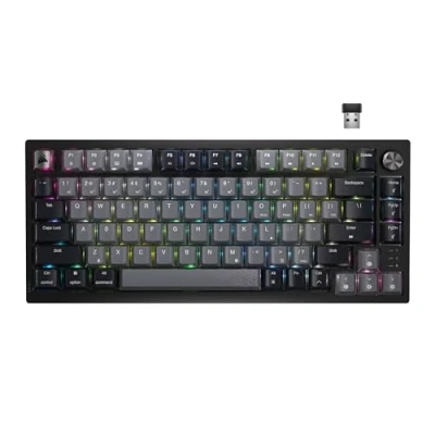 Afbeelding van Corsair K65 Plus Draadloze Mechanische Keyboard MX Red RGB US Qwerty Zwart/Grijs