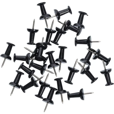 Afbeelding van Zeller punaises set 25x zwart voor prikbord