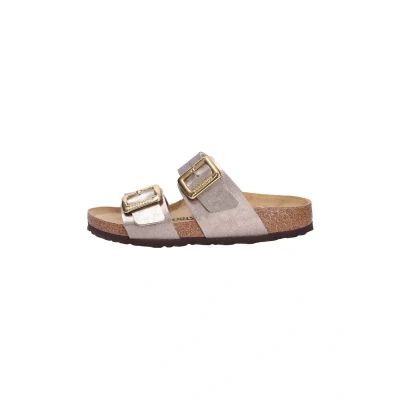Afbeelding van Birkenstock Sydney Cushion Buckle Muiltjes gracefultaupe, Dames, Maat: 35, Gracefultaupe Hoogwaardig imitatieleer