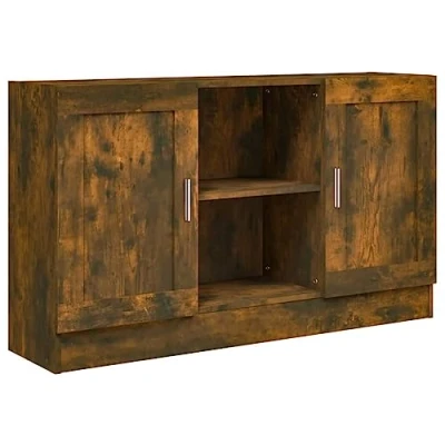 Afbeelding van vidaXL Dressoir, composiethout, 120 x 30,5 70 cm, gerookte eik