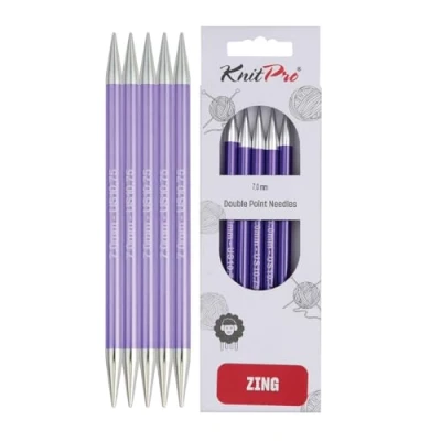 Afbeelding van KnitPro Zing sokkennaalden 20cm 7.00mm