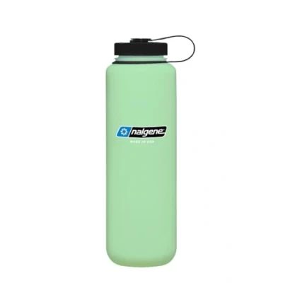 Afbeelding van Nalgene Wide Mouth Bottle drinkfles waterfles lekvrij 1500ml BPA free SUSTAIN Glow