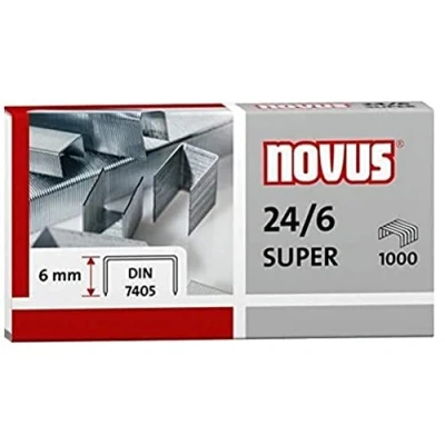 Afbeelding van nietjes Novus 24/6 Super doos a 1000 stuks