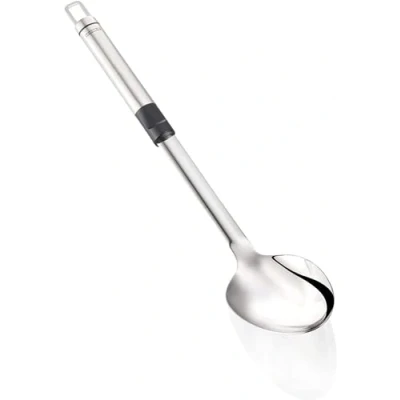 Image de Leifheit Cuillère de service ProLine, Grande à légumes en acier inoxydable résistant la chaleur, cuisine avec œillet suspension, argenté