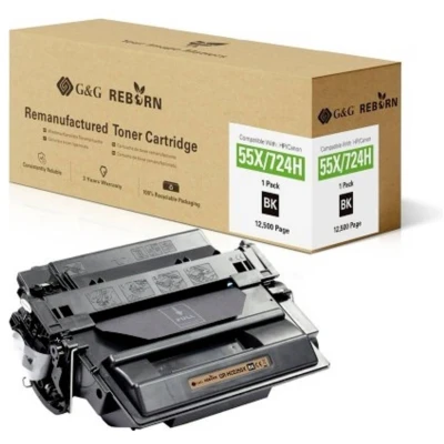 Afbeelding van G&amp;G Toner vervangt HP, Canon 55X Compatibel Zwart 12500 bladzijden Reborn remanufactured 21223