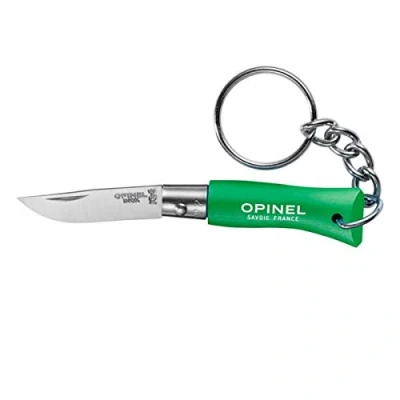Image de opinel 92273 sachet 6 porte cles n.2 vert prairie inox