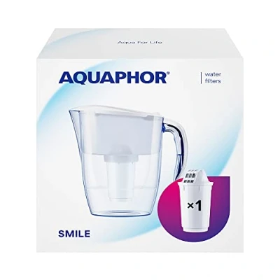Afbeelding van Aquaphor Waterfilterkan Smile White A5
