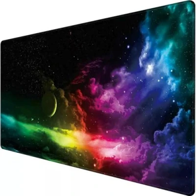 Afbeelding van Retoo XXL muismat 900 x 400 mm grote gaming met patroon groot formaat speciaal oppervlak verbetert precisie en snelheid zonder franjes
