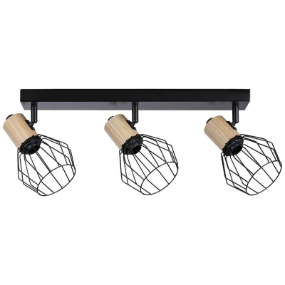 Afbeelding van Paulmann Lanka 66768 Wandspot E14 Zwart, Hout (licht)