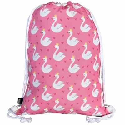 Afbeelding van HECKBO Gymtas voor meisjes en jongens, dinosaurus dino motief, 40 x 32 cm, kleuterschool, rugzak, sporttas, kinderrugzak, stoffen tas, Meerkleurig