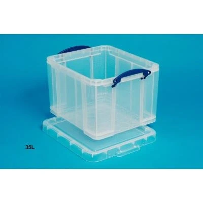 Image de Really Useful Box Boite de Rangement 35 Litres Transparent