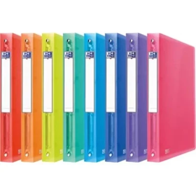 Afbeelding van Oxford Urban Ringmap, Ft A4, Uit Pp, 4 O ringen Van 30 Mm, Rug Cm, Geassorteerde Kleuren Ringmap
