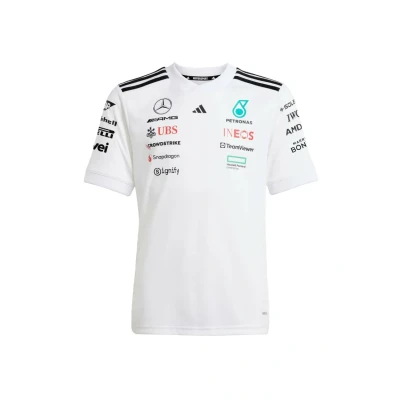 Afbeelding van adidas Performance MERCEDES AMG PETRONAS FORMULA ONE TEAM DRIVER SHIRT Kinderen Wit 128