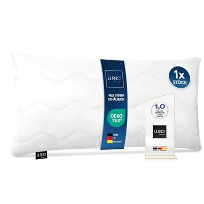 Afbeelding van LILENO HOME Kussen, hard, met 650 g vulling, ritssluiting, aan te passen, wasbaar tot 95 C, voor bank, bed, 40 x 80 cm