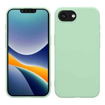 Afbeelding van kwmobile telefoonhoesje geschikt voor Apple iPhone 16e Hoesje smartphone Back cover in mat mintgroen