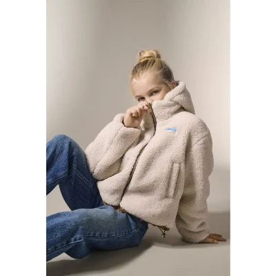 Afbeelding van Kids ONLY winter winterjas meisjes beige KogMaria puffer, reversible